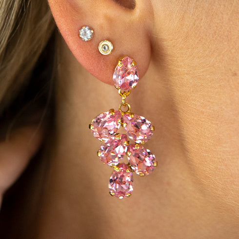 Komplektas "Amber II (Light Rose)" su Preciosa™ kristalais